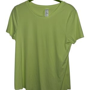 OFFLINE by Aerie Real Me Ribbed Short Sleeve Tee – Lime Green – Size Small